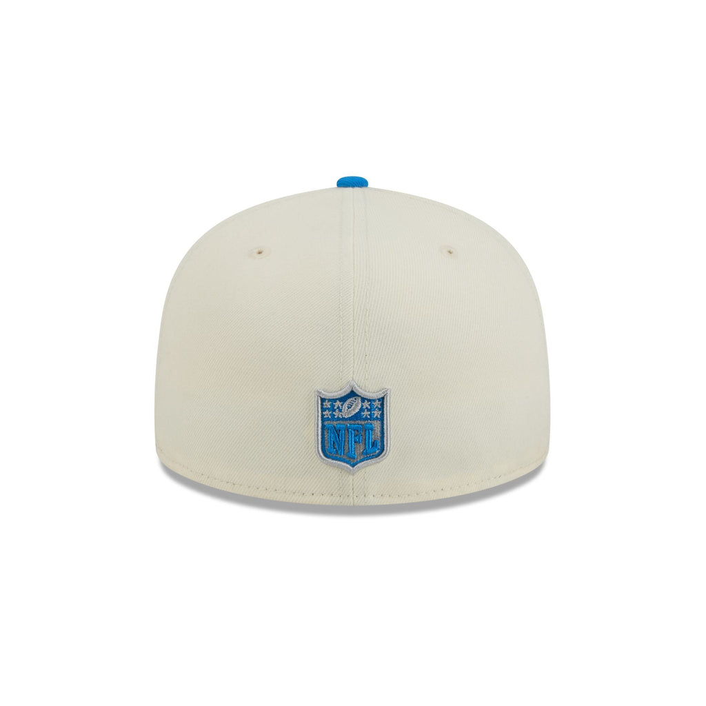 Detroit Lions Chrome White Basic 59FIFTY Fitted Hat
