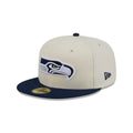 Seattle Seahawks Chrome White Basic 59FIFTY Fitted Hat