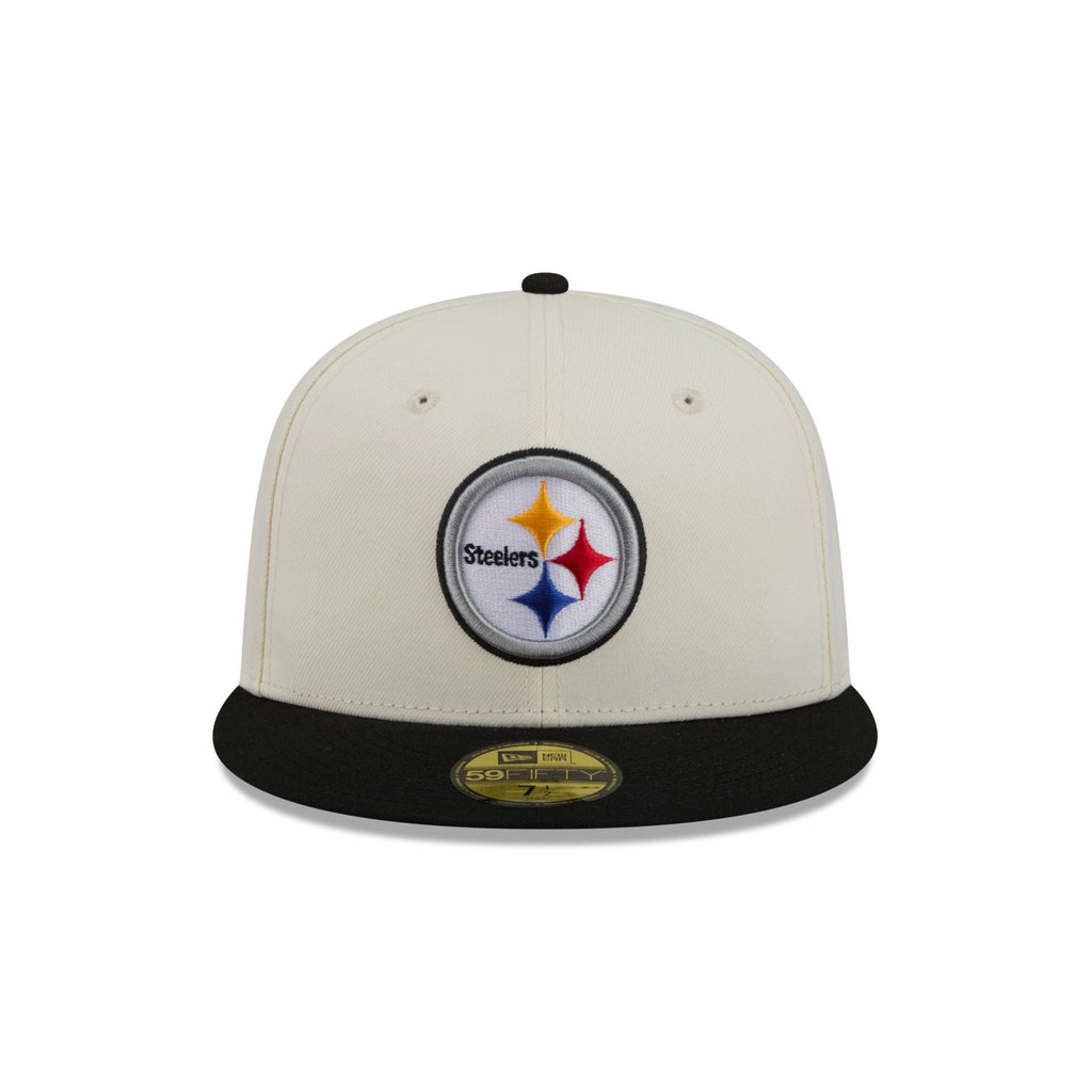 Pittsburgh Steelers Chrome White Basic 59FIFTY Fitted Hat