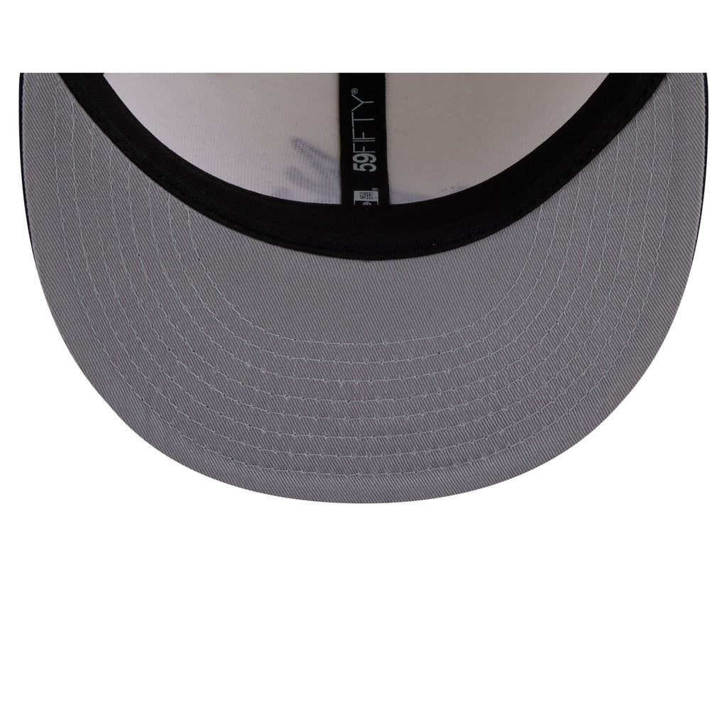 Atlanta Braves Chrome White Basic 59FIFTY Fitted Hat