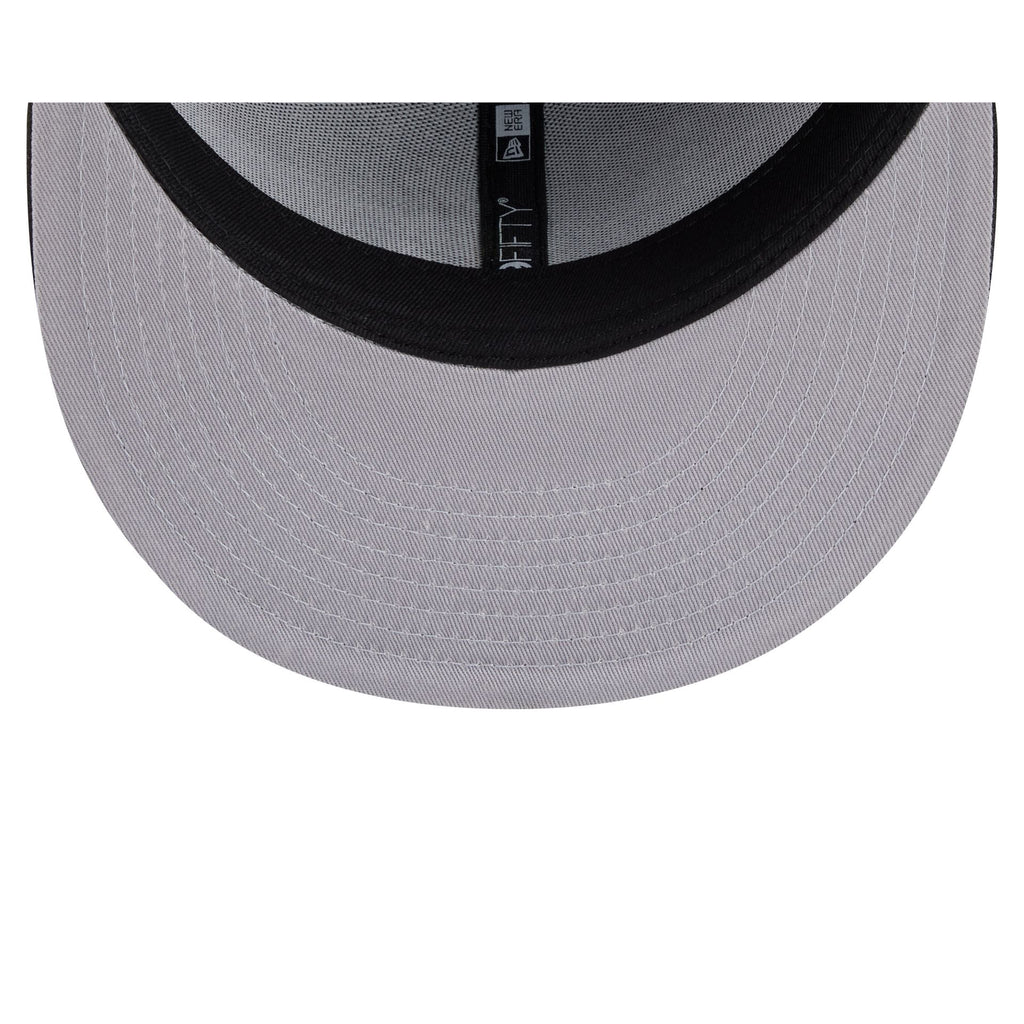 Atlanta Braves Black and White Basic 59FIFTY Fitted Hat