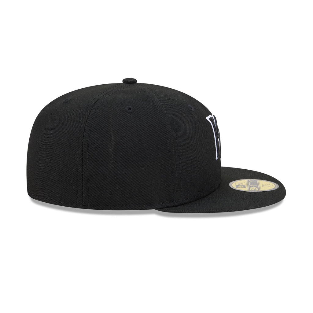 Kansas City Royals Black and White Basic 59FIFTY Fitted Hat