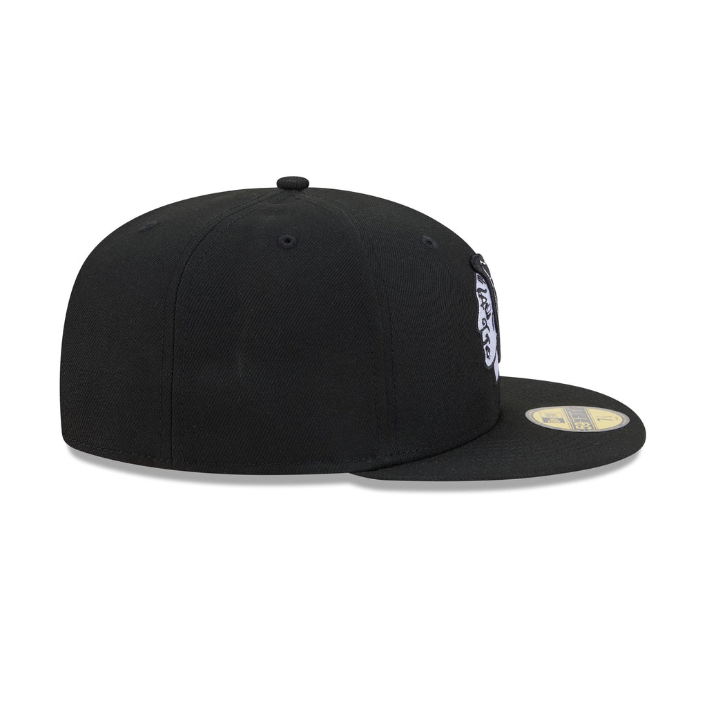 Chicago Blackhawks Black and White Basic 59FIFTY Fitted Hat