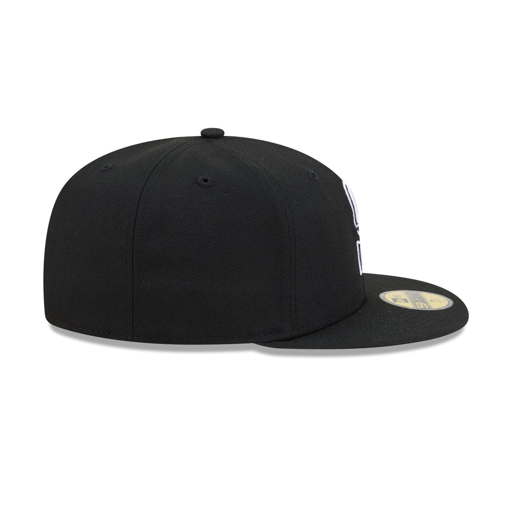 Seattle Mariners Black and White Basic 59FIFTY Fitted Hat