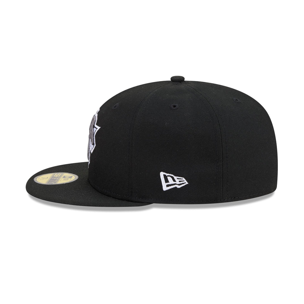 New York Knicks Black and White Basic 59FIFTY Fitted Hat