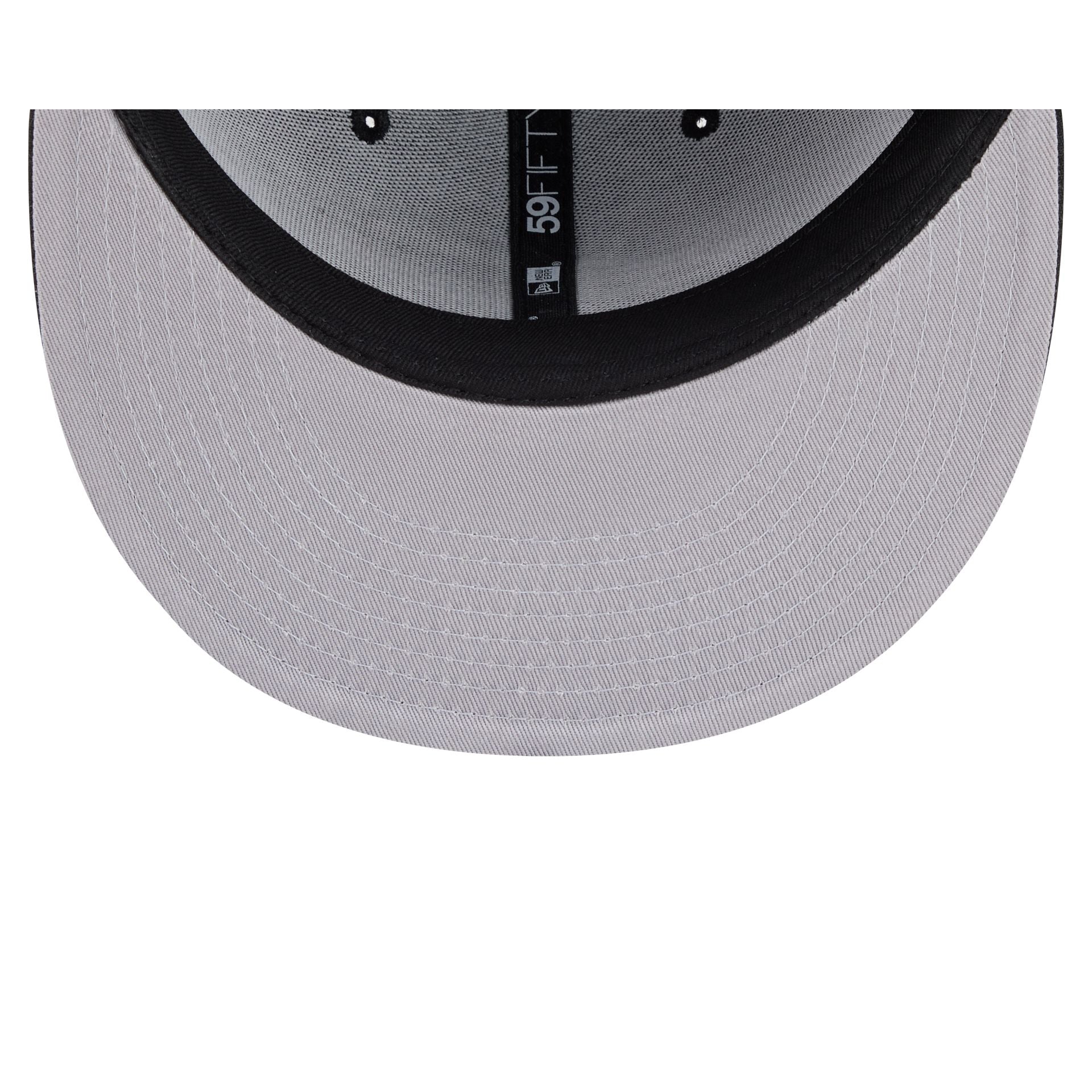 Detroit Tigers Black and White Basic 59FIFTY Fitted Hat