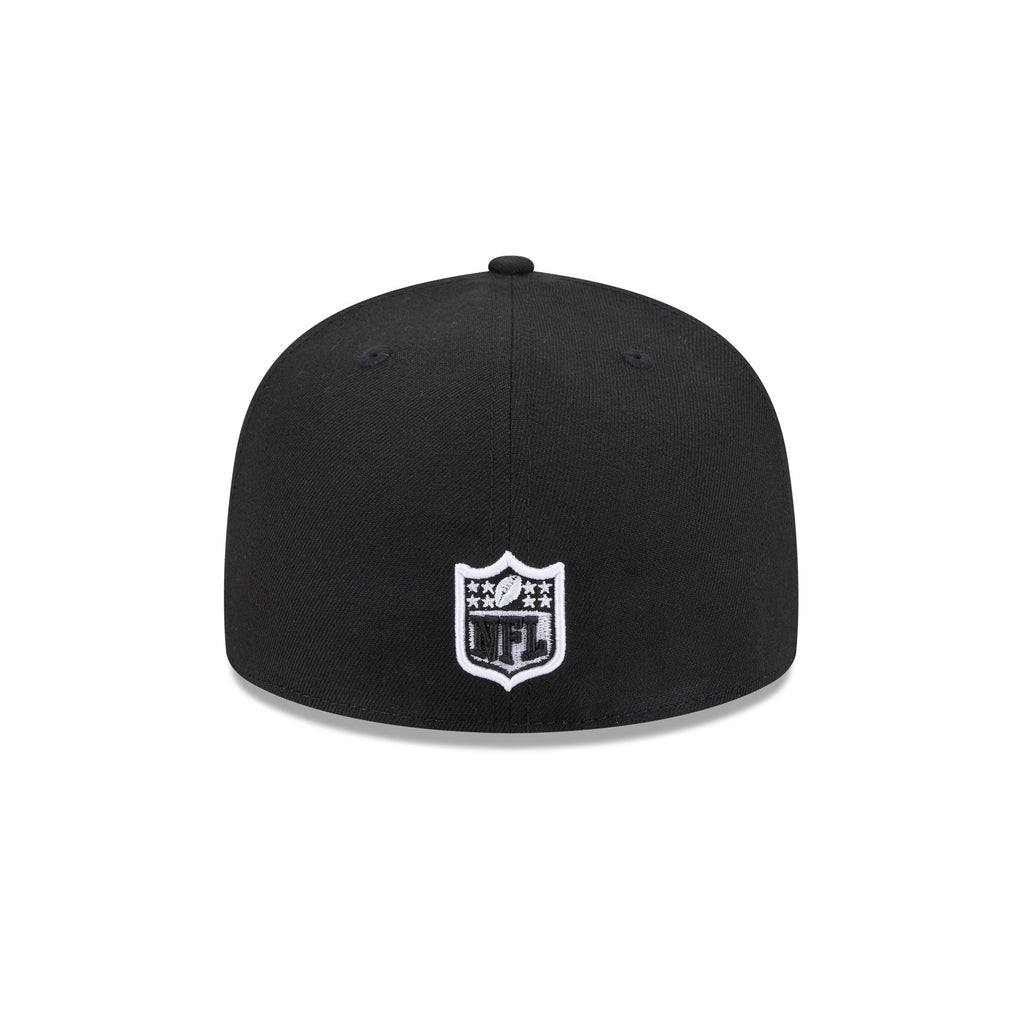 Seattle Seahawks Black and White Basic 59FIFTY Fitted Hat