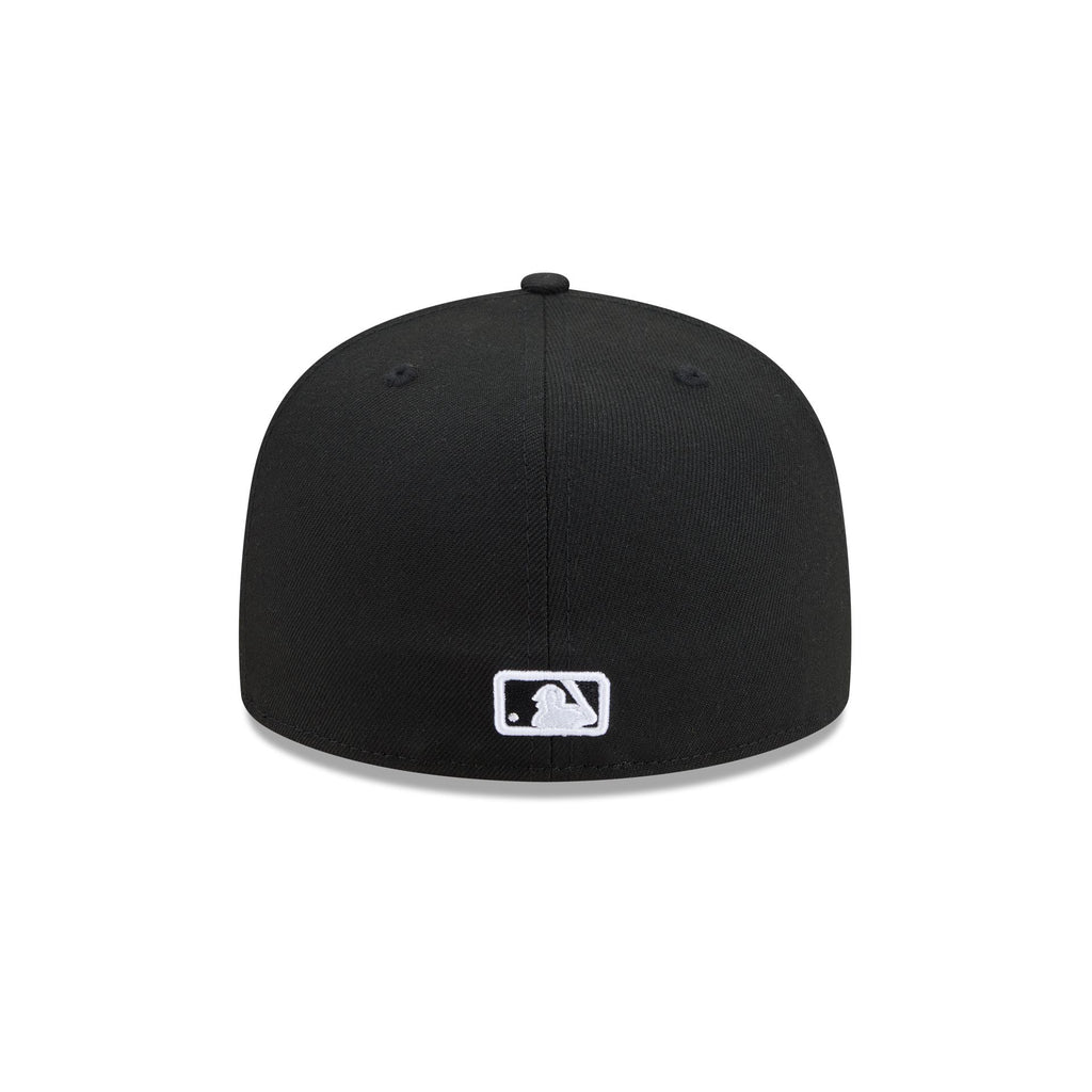 New York Mets Black and White Basic 59FIFTY Fitted Hat