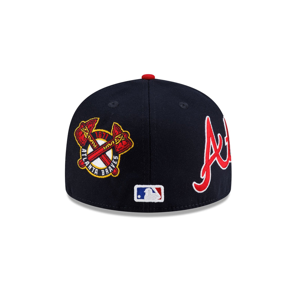 Atlanta Braves Premium Multi Logo 59FIFTY Fitted Hat