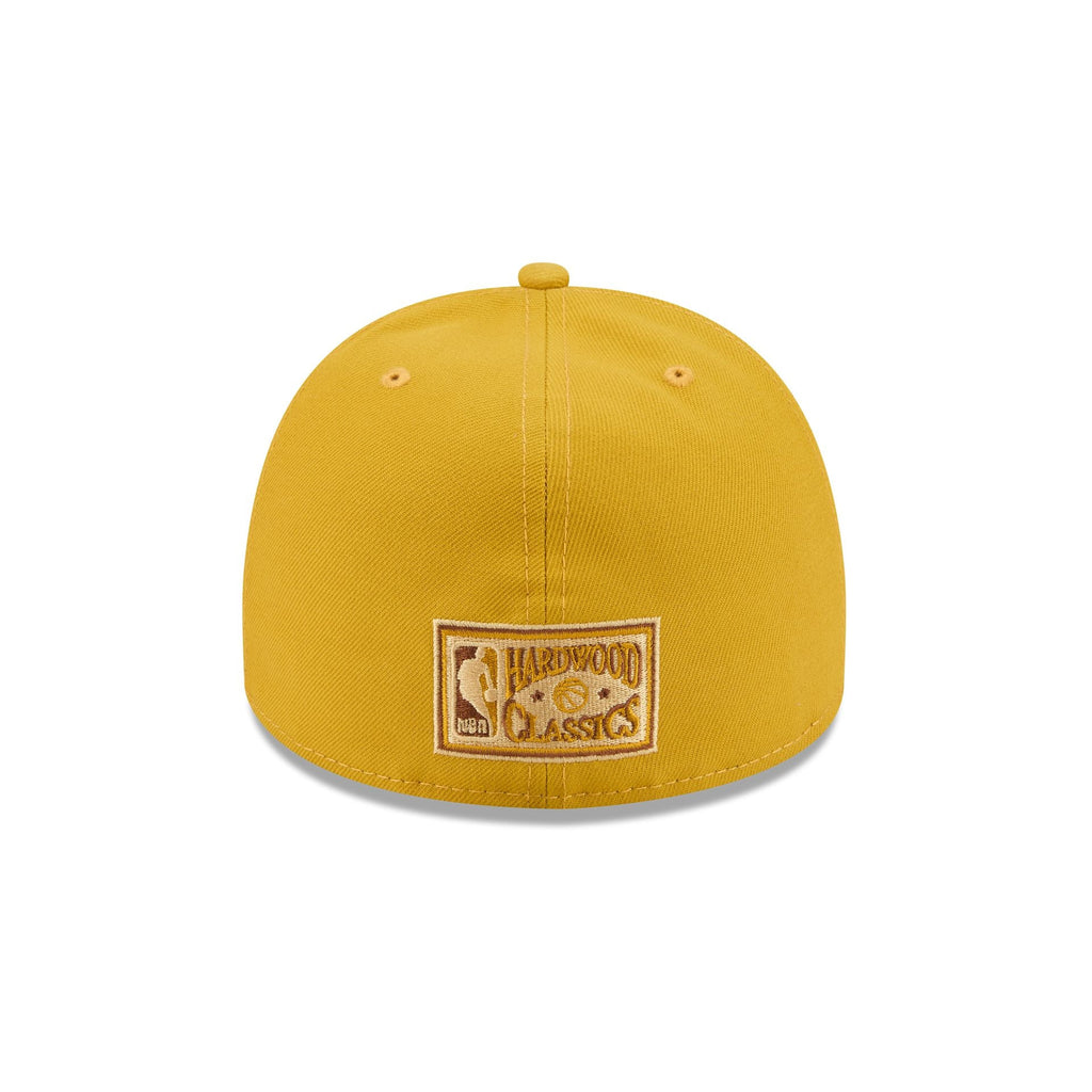 Just Caps Hardwood Classics Trophy Yellow Seattle Supersonics 59FIFTY A-Frame Fitted Hat