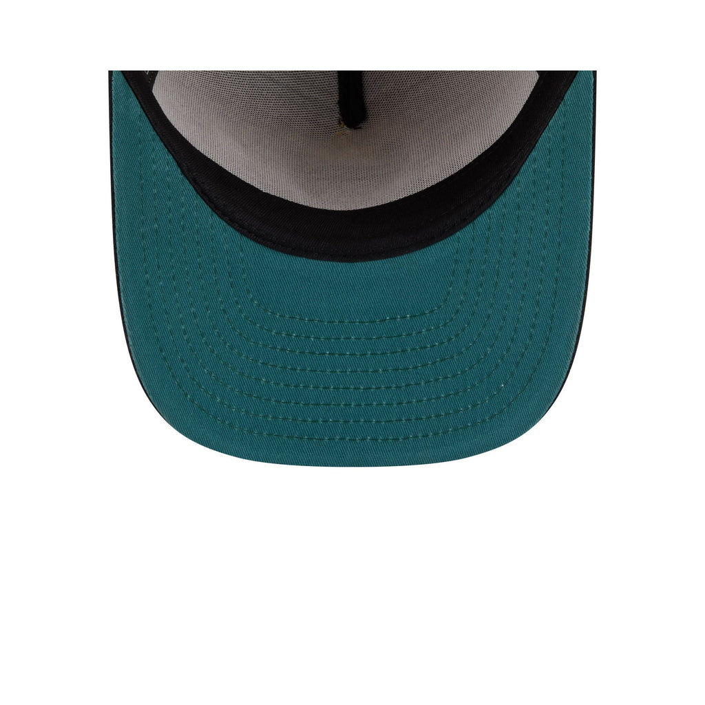 Just Caps Hardwood Classics Trophy Yellow Chicago Bulls 59FIFTY A-Frame Fitted Hat