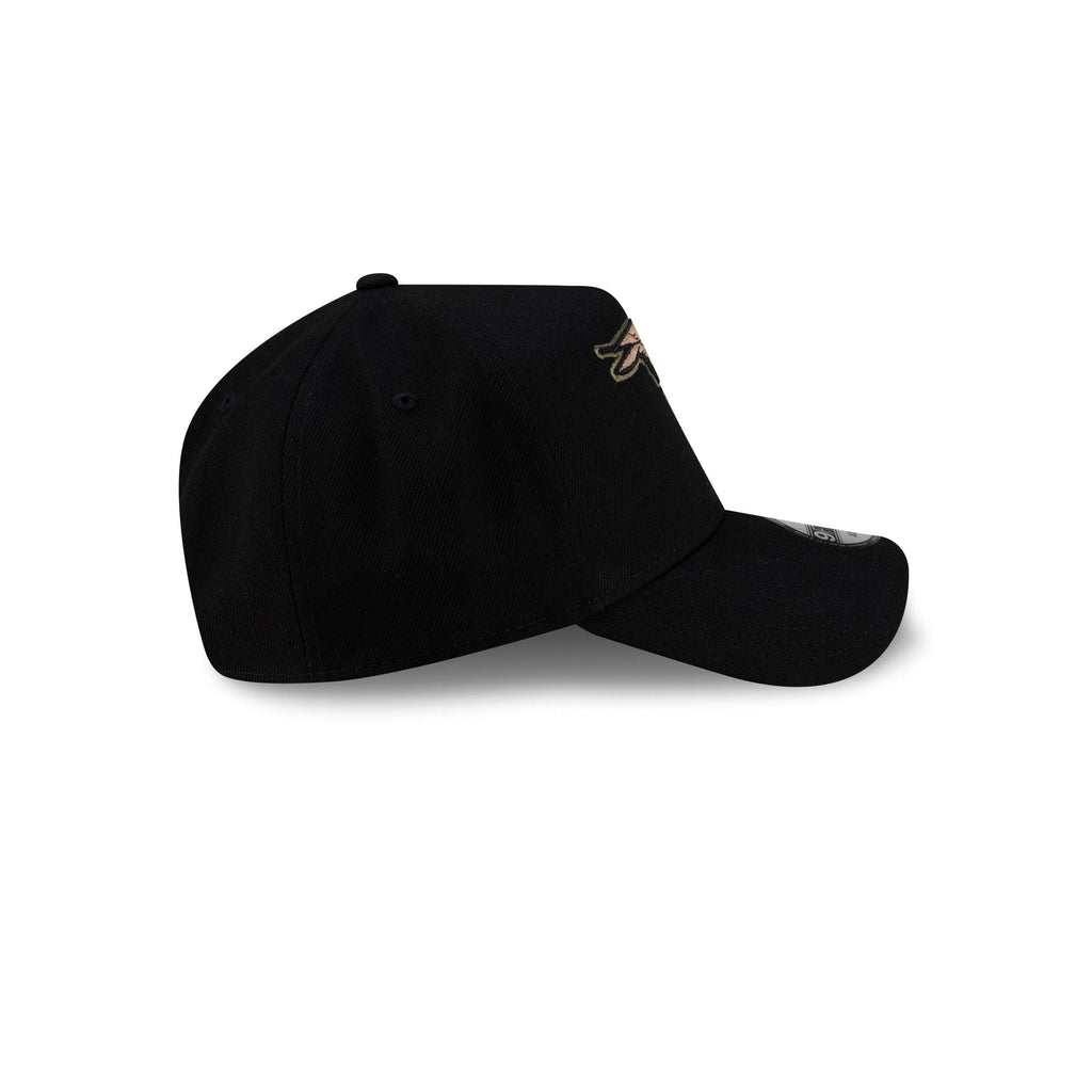 Rodrigo Roji x New Era Cap Soccer Black 9FORTY A-Frame Snapback Hat