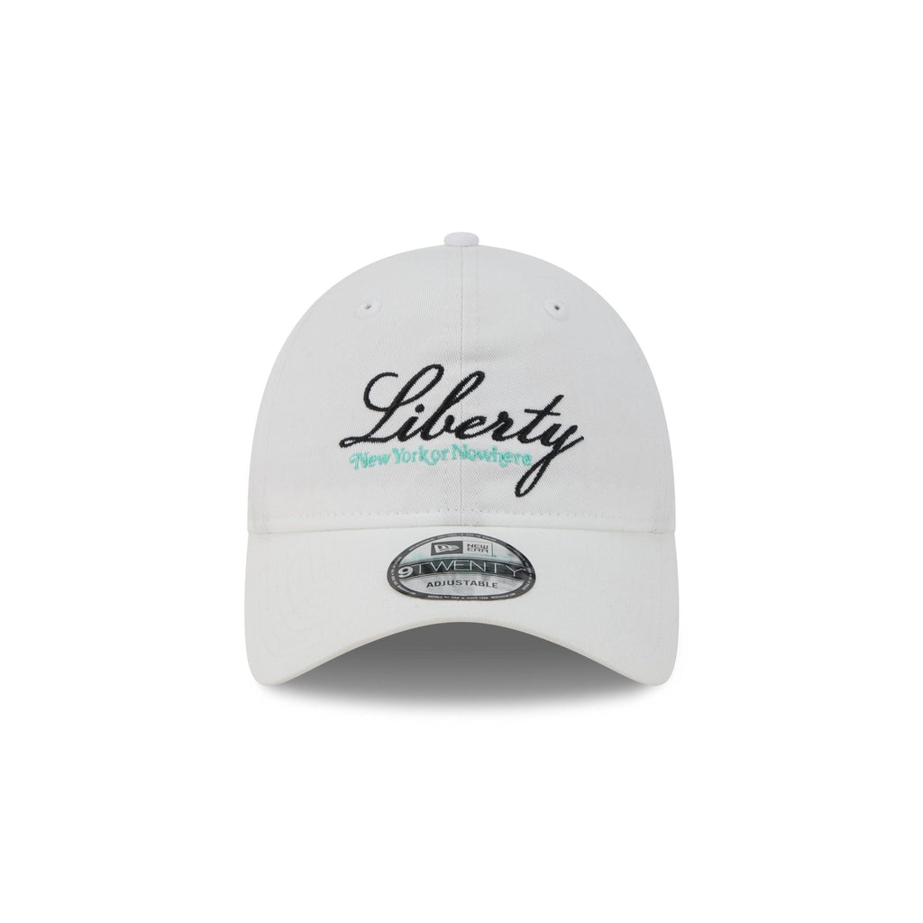 New York or Nowhere x New York Liberty Script White 9TWENTY Adjustable Hat
