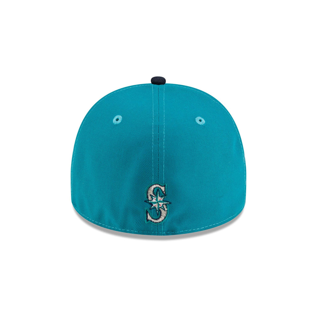 Just Caps Gothic Script Seattle Mariners 59FIFTY A-Frame Fitted Hat