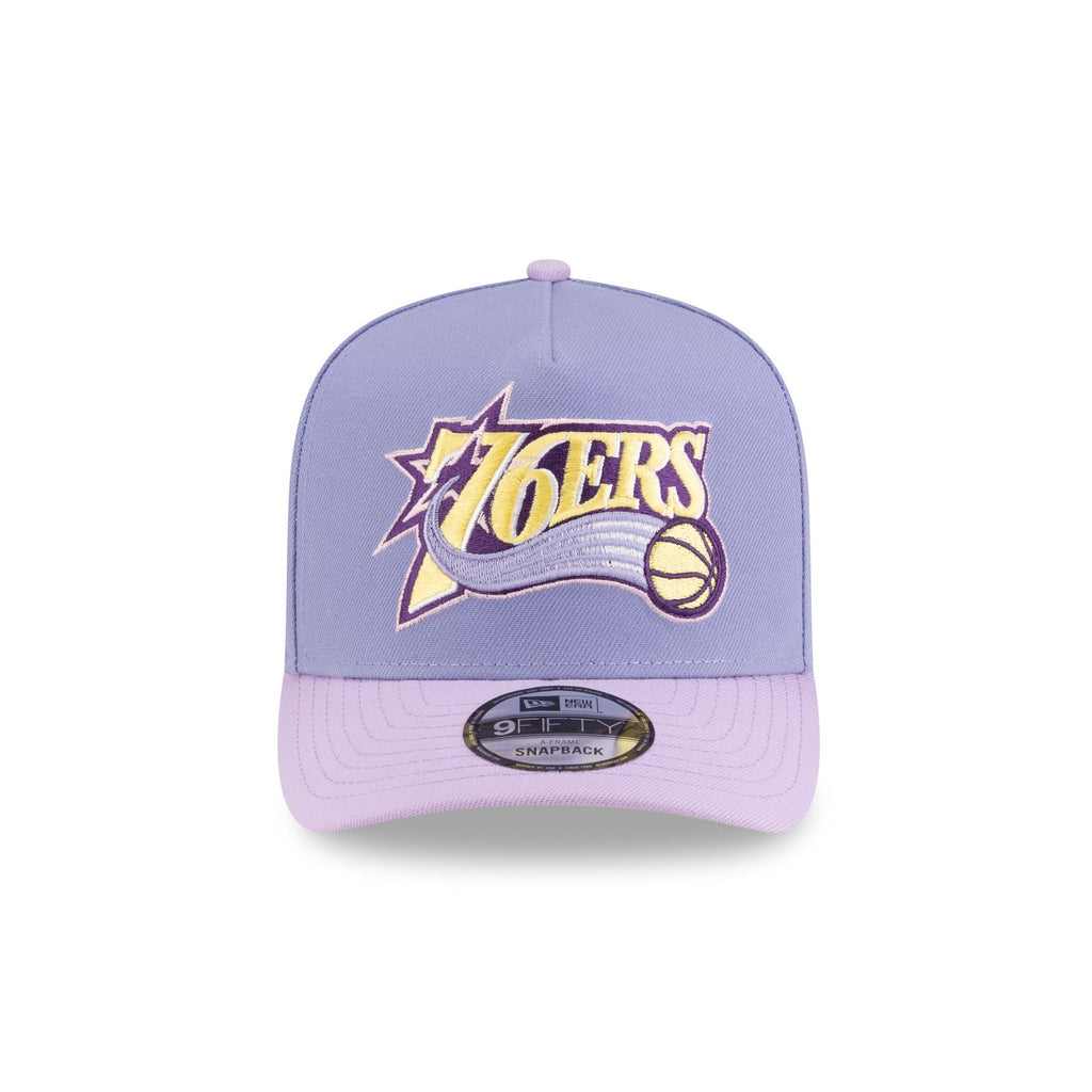 Philadelphia 76ers Hardwood Classics Lavender Purple 9FIFTY A-Frame Snapback Hat