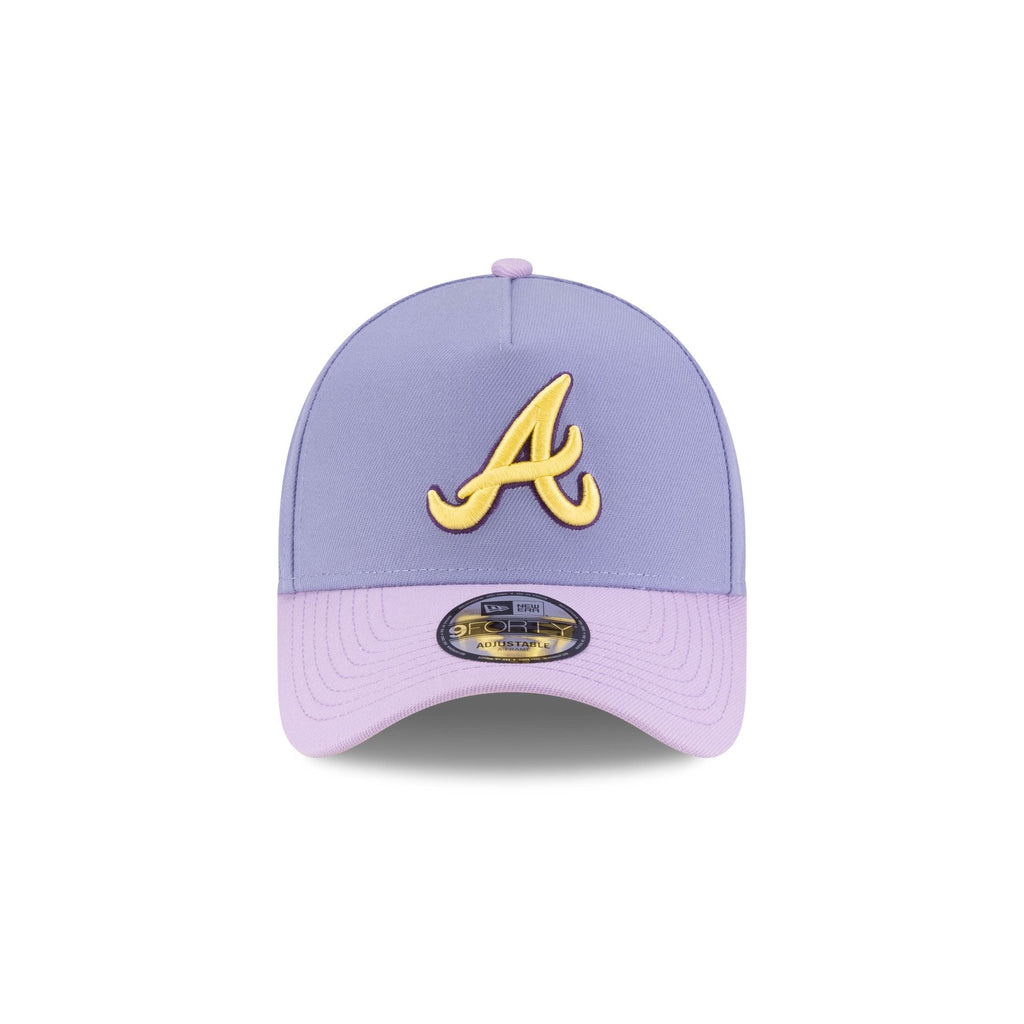 Atlanta Braves Lavender Pink 9FORTY A-Frame Snapback Hat