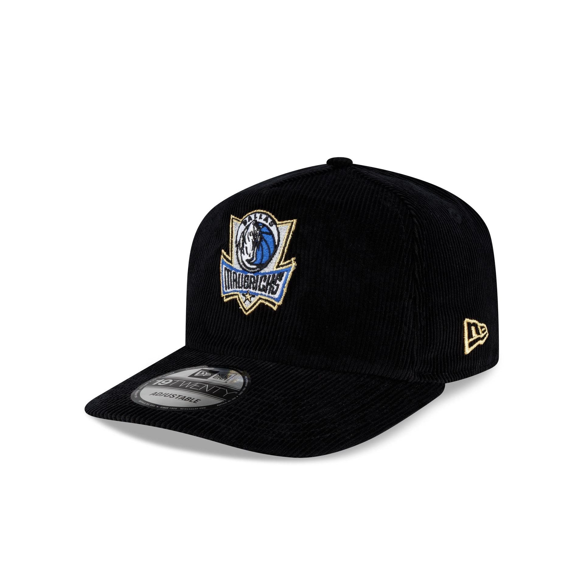 Dallas Mavericks 2011 Finals Black & Gold Corduroy 19TWENTY Adjustable Hat